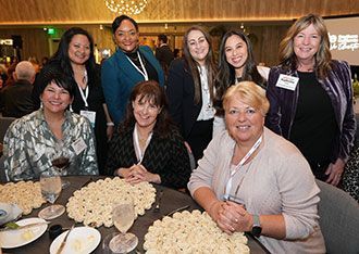 group of smiling women